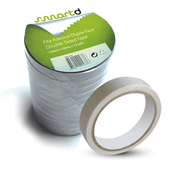 FITA ADESIVA DUPLA FACE 12MMX10M TRANSPARENTE