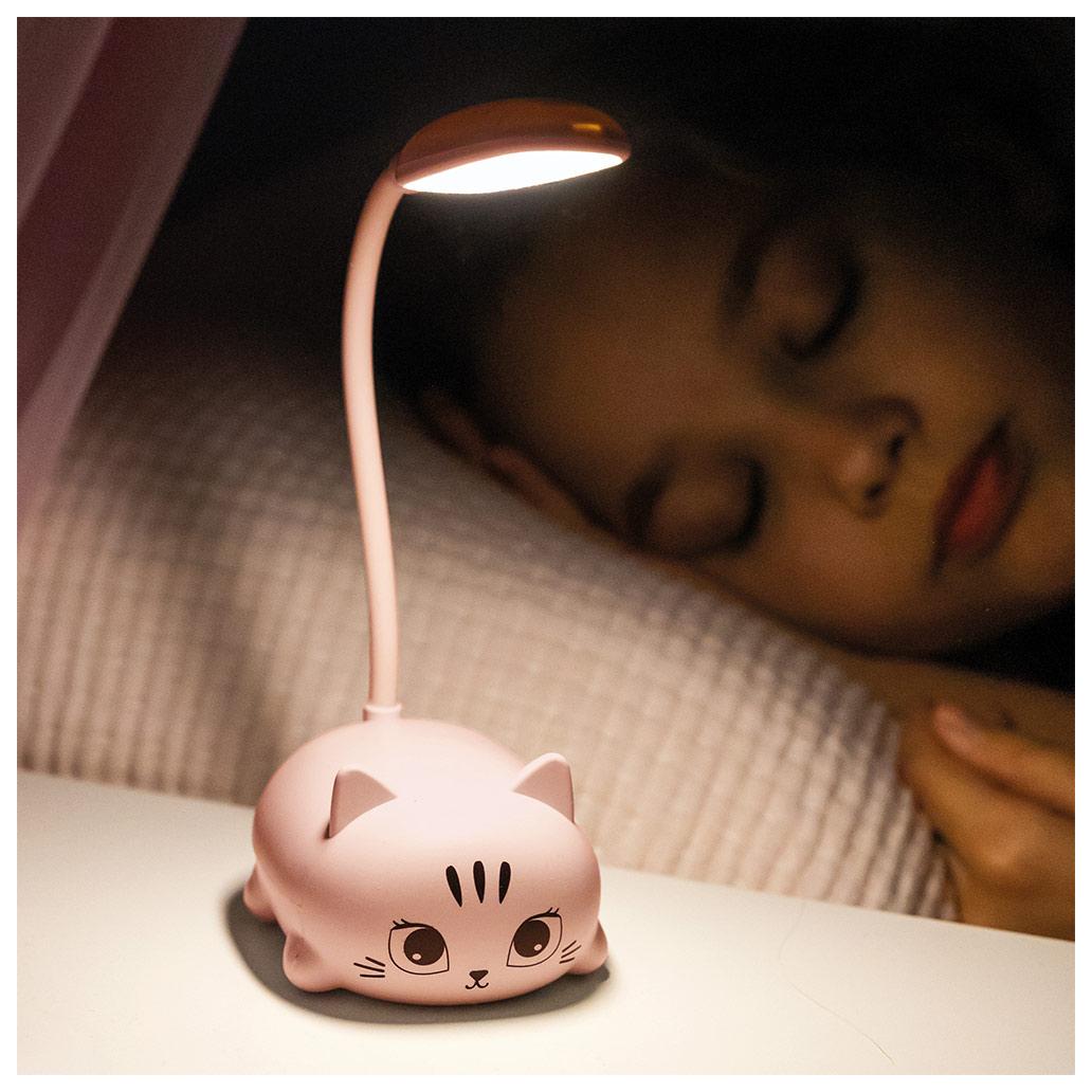 CANDEEIRO LED KITTY ROSA 1