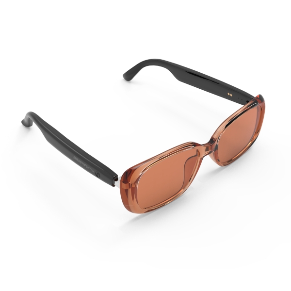 ÓCULOS BLUETOOTH - LENTES POLARIZADAS COM PROTEÇÃO UV400 SUPERIOR E ANTI-LUZ AZUL - REPRODUÇÃO DE MÚSICA - MICROFONE E ASSISTENTE DE VOZ - IPX5 - CONTROLO TÁTIL - COR AMBER 2