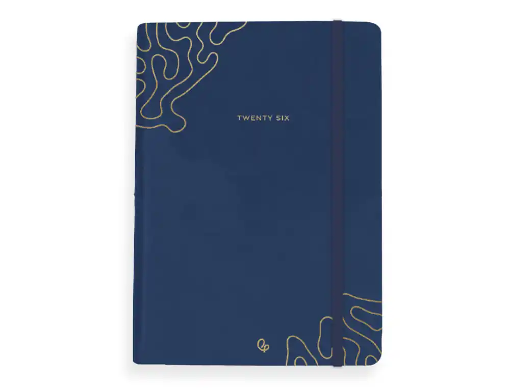 AGENDA ENCADERNADA EFIRA A5 2026 DIA PAGINA AZUL PAPEL 70GR