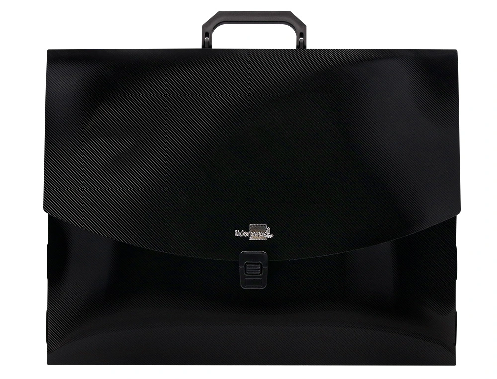 PASTA PORTA DOCUMENTOS COM ASA DIN A3 PRETO OPACO