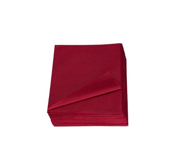 GUARDANAPO 33X33 FOLHA DUPLAS BORDEAUX PACK C/50