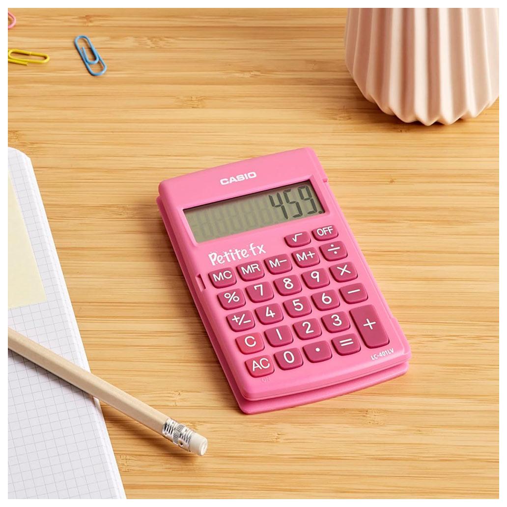 CALCULADORA CASIO BOLSO LC401LVPK 8 DIGITOS PILHA + SOLAR 2