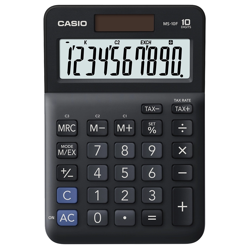 CALCULADORA CASIO SECRETÁRIA MS10F 10 DÍGITOS