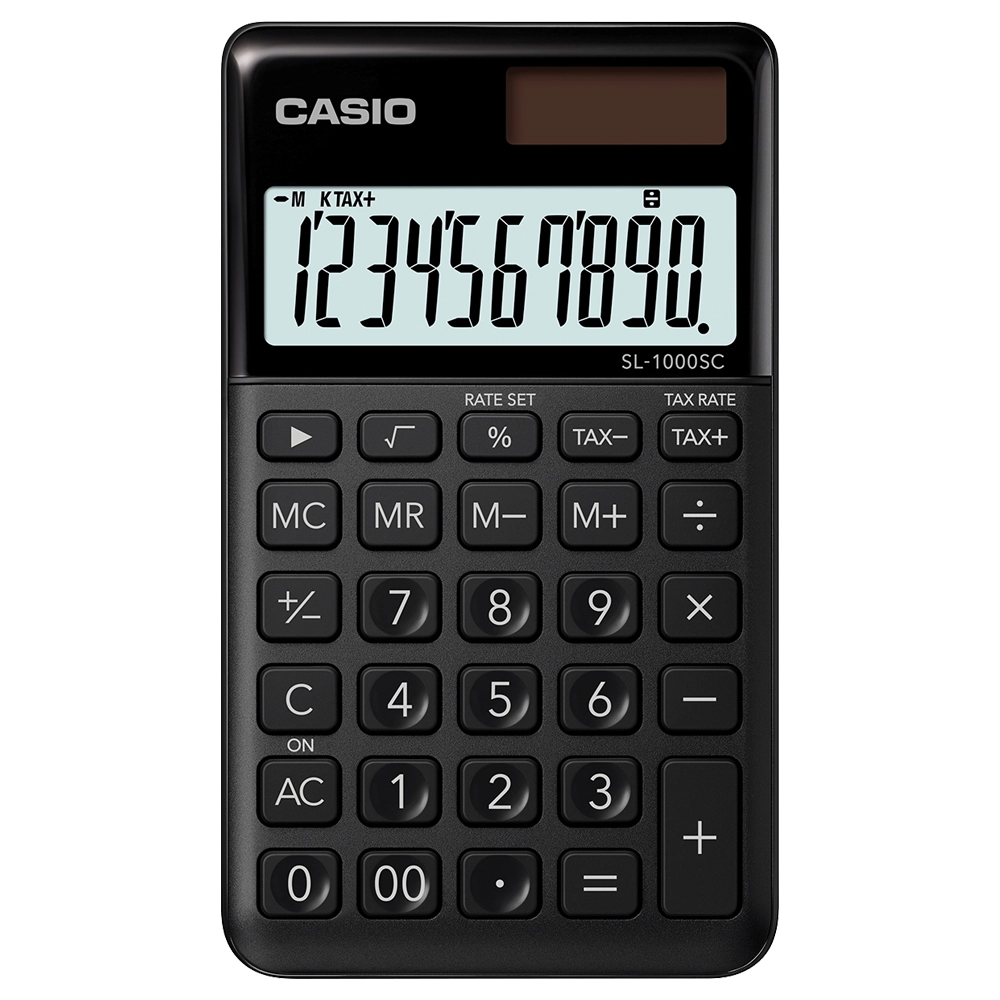 CALCULADORA CASIO BOLSO SL1000SCBK PRETO 10 DIGITOS