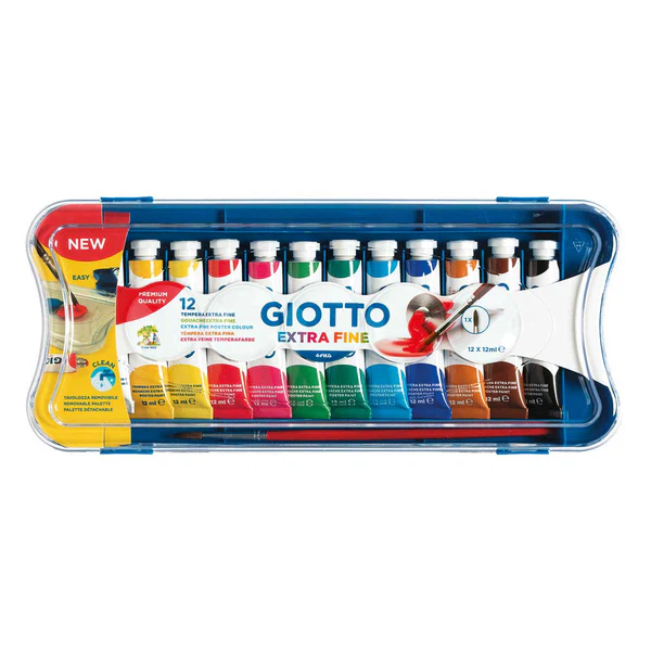 GUACHE GIOTTO CAIXA C/12 CORES 12ML 304100 0