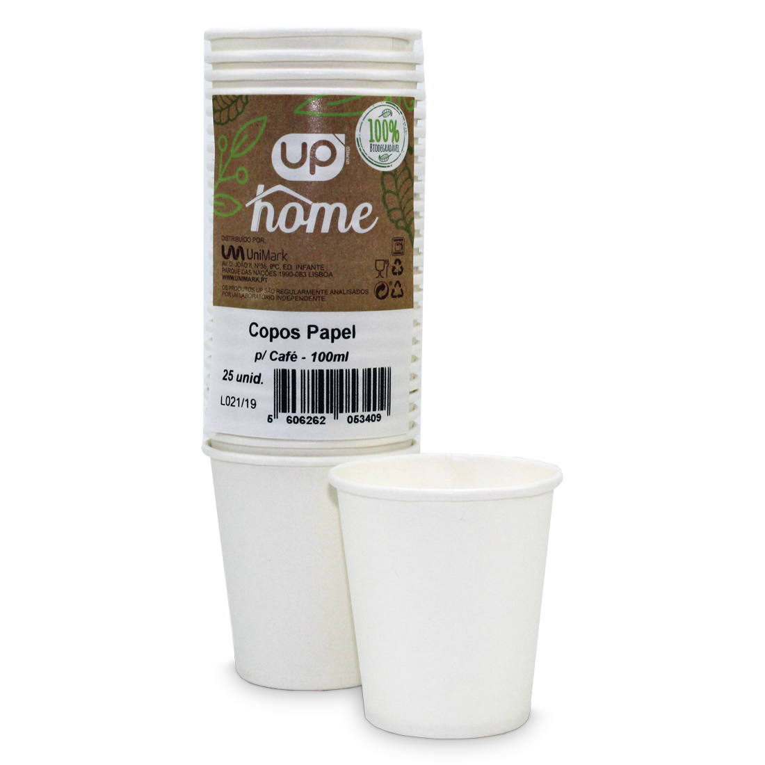 COPO PAPEL UP HOME CAFE 100ML PACK C/25