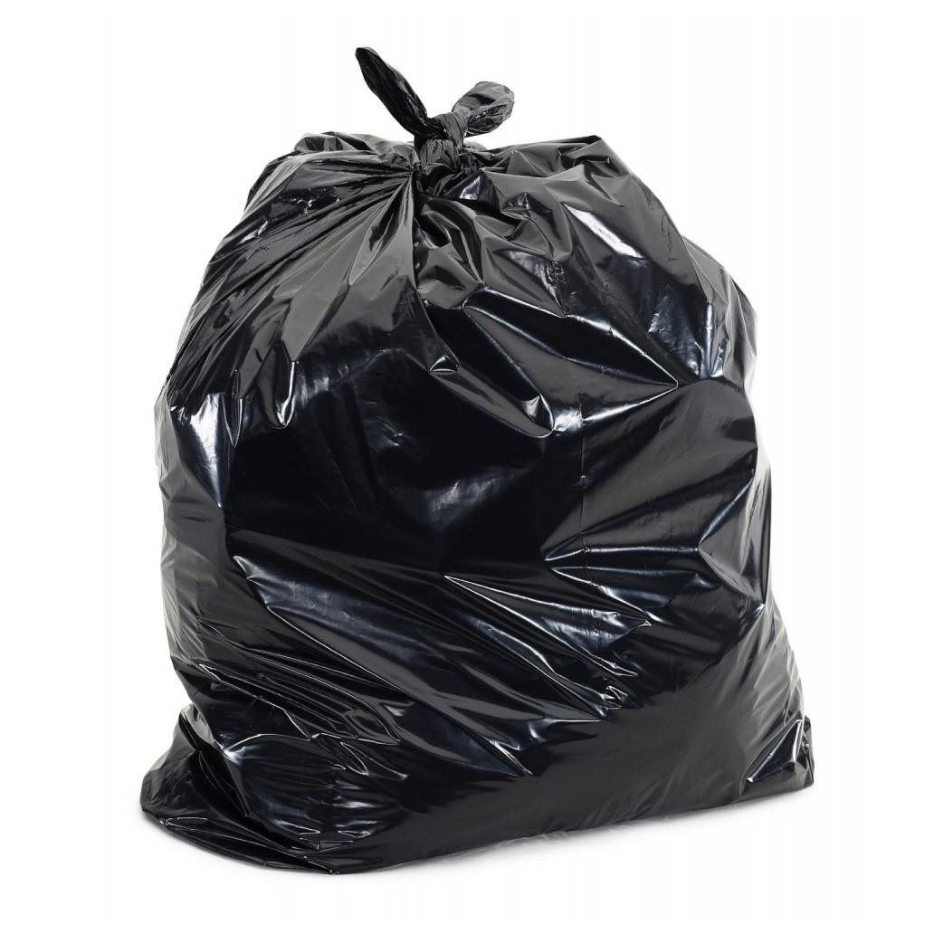 SACO LIXO 50L 60X80 15µ PRETO ROLO C/10 SACOS