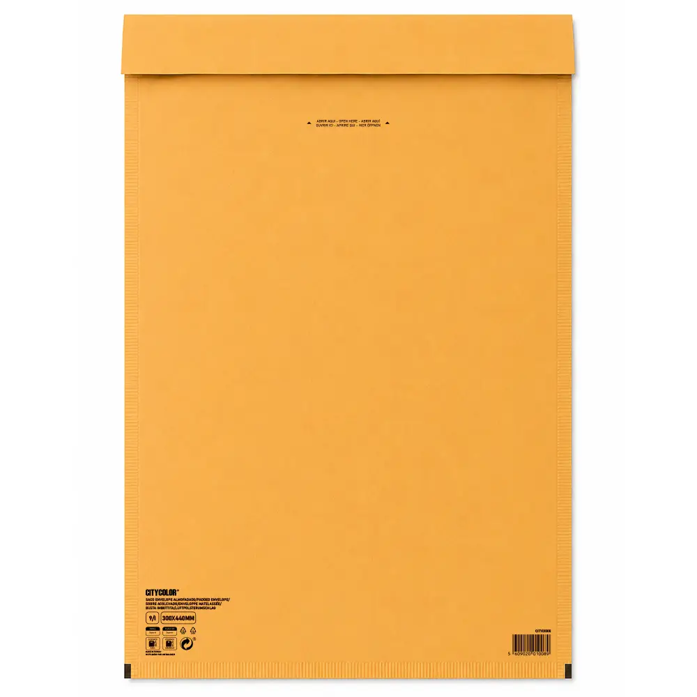SACO ENVELOPE AIR BAG BOLHA DE AR KRAFT PALA ADESIVA 300X440 Nº09