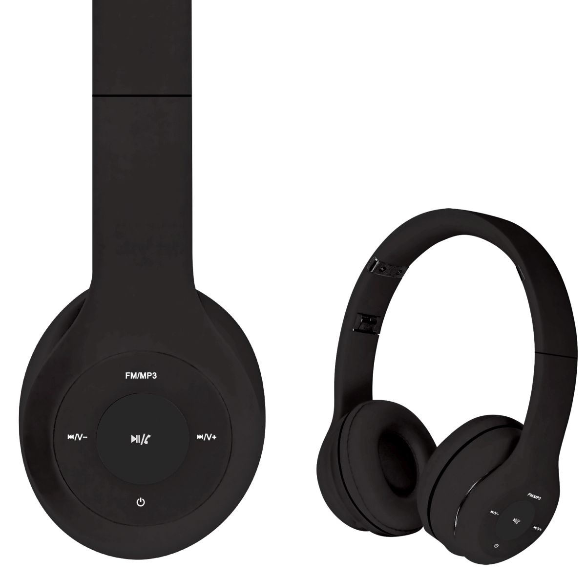 HEADPHONES WIRELESS BLUETOOTH RADIO FM USB-C MICRO SD PRETO FH0915B 43048 0
