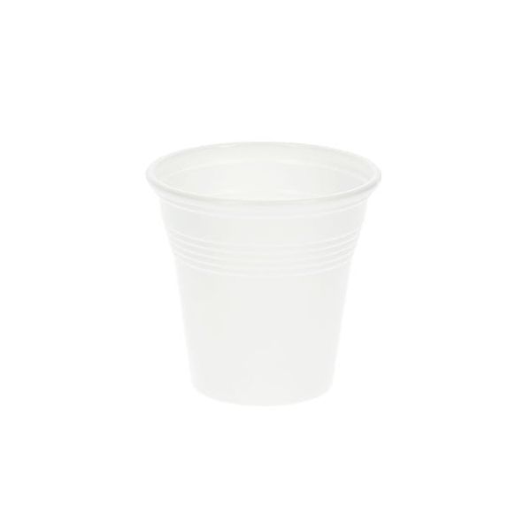 COPOS 100ML PLÁSTICO BRANCO PACK C/50 UNIDADES