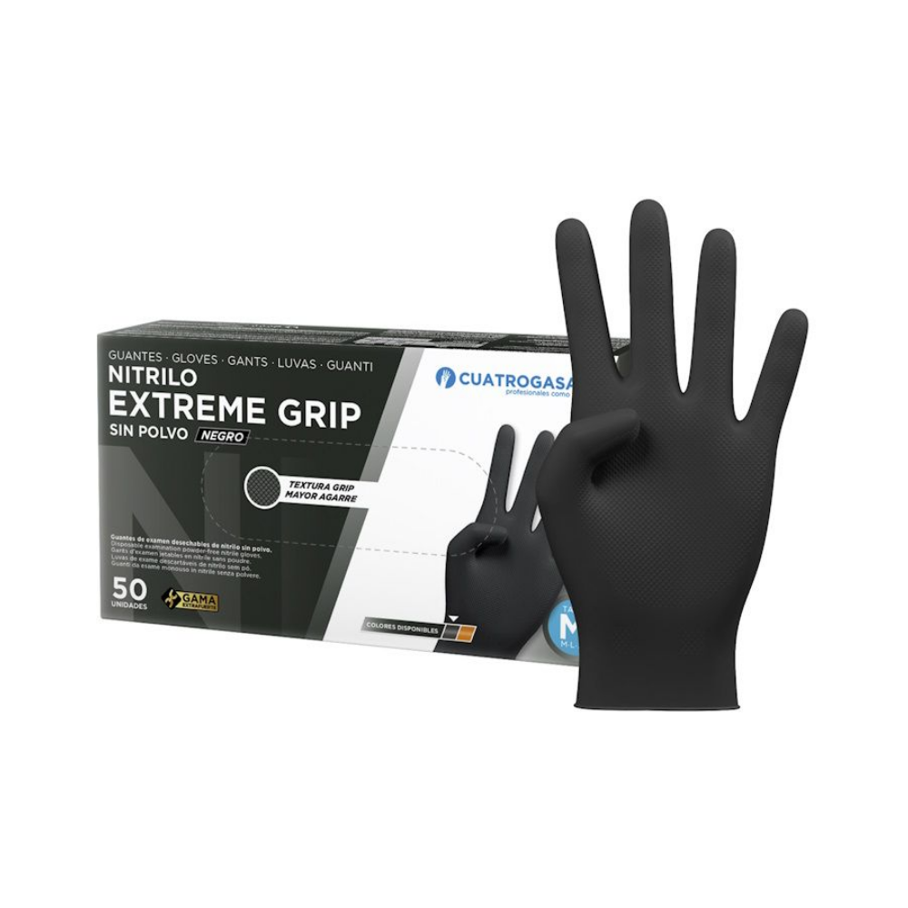 LUVAS NITRILO OFICINA GRIP CAIXA C/50 L 0116