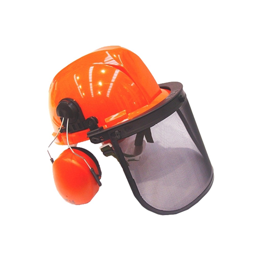 CAPACETE C/ISOLADORES SOM TIPO AUSCULTADORES + VISEIRA AJUSTÁVEL CLIMAX 0093.100