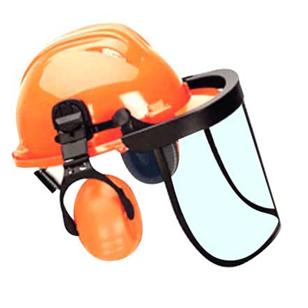 CAPACETE C/ISOLADORES SOM TIPO AUSCULTADORES + VISEIRA AJUSTÁVEL ECO 0093.102