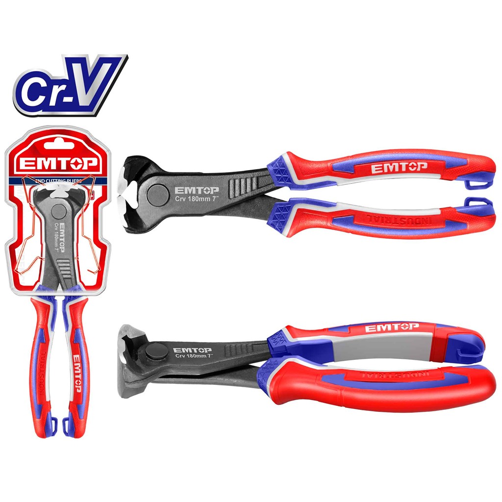 ALICATE CORTE FRONTAL 180MM CR-V EMTOP