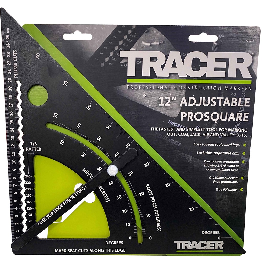 ESQUADRO AJUSTÁVEL TRACER 12 POLEGADAS