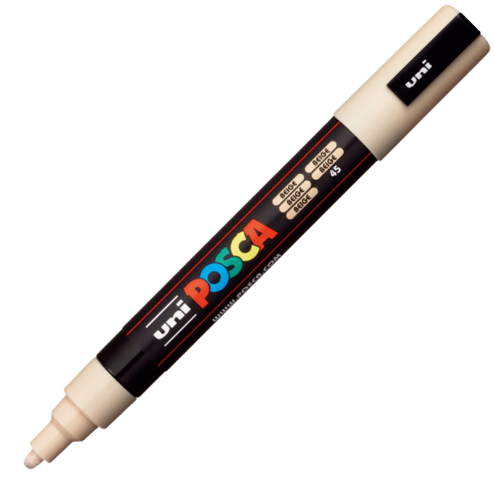 MARCADOR POSCA PC-5M 2.5MM/1.8MM WATER BASED INK PONTA BALA BEGE