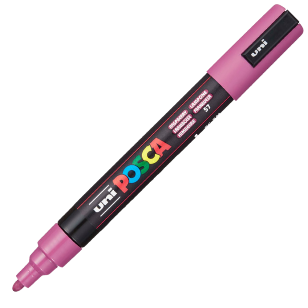 MARCADOR POSCA PC-5M 2.5MM/1.8MM WATER BASED INK PONTA BALA FRAMBOESA