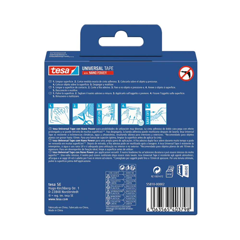 FITA ADESIVA TESA 1X30MM UNIVERSAL NANO POWER 55810-00002-00 1