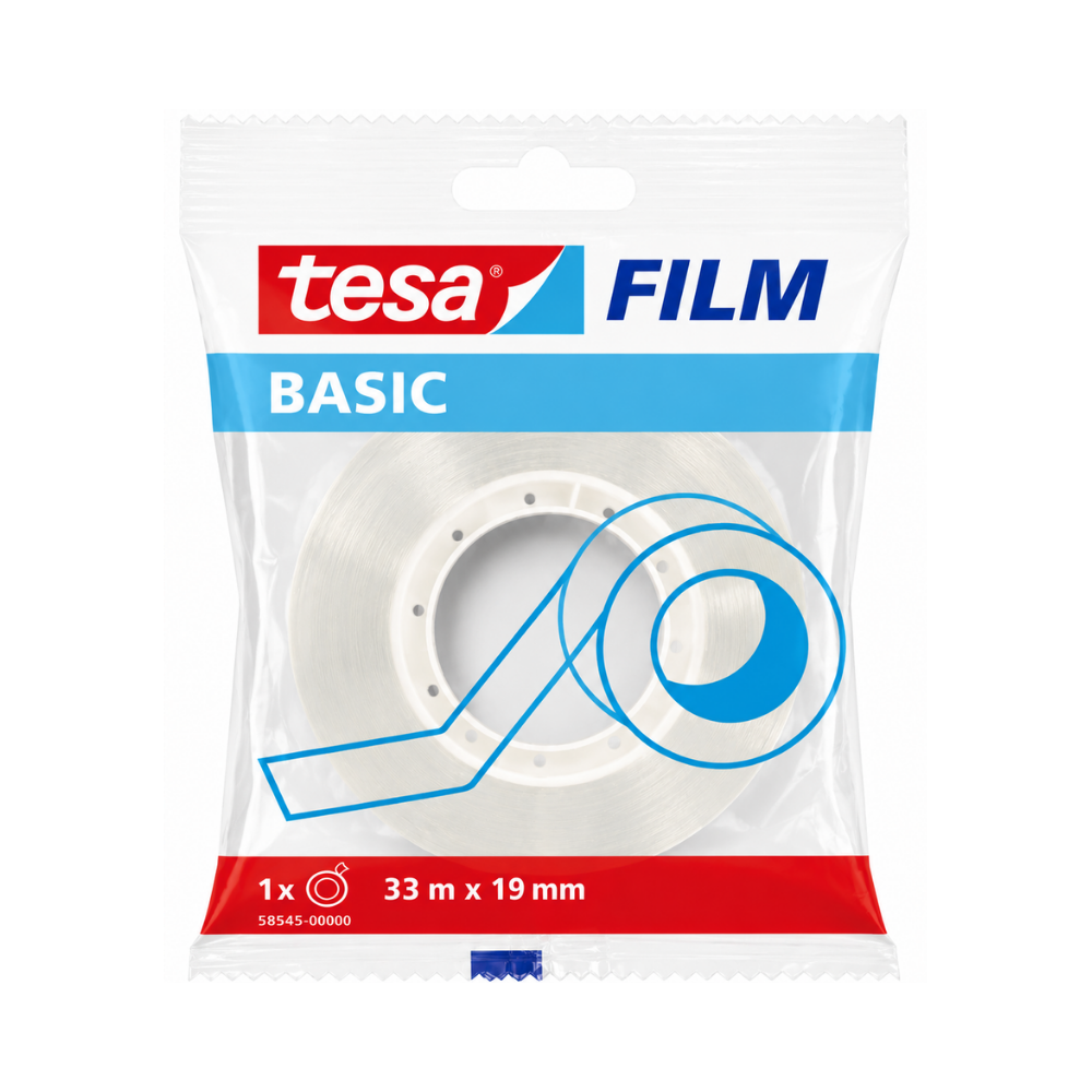 FITA ADESIVA TESA FILM 33MX19MM TRANSPARENTE 58544-00000-01