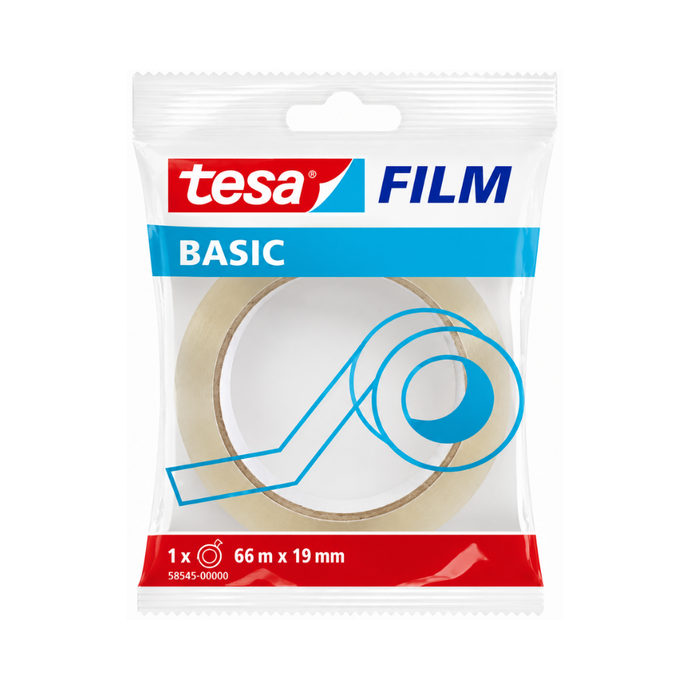 FITA ADESIVA TESA 66MX19MM BASIC 58545-00000-01