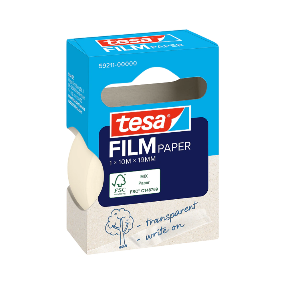 FITA ADESIVA TESA FILM PAPER 10MX19MM HFB 59211-00000-01