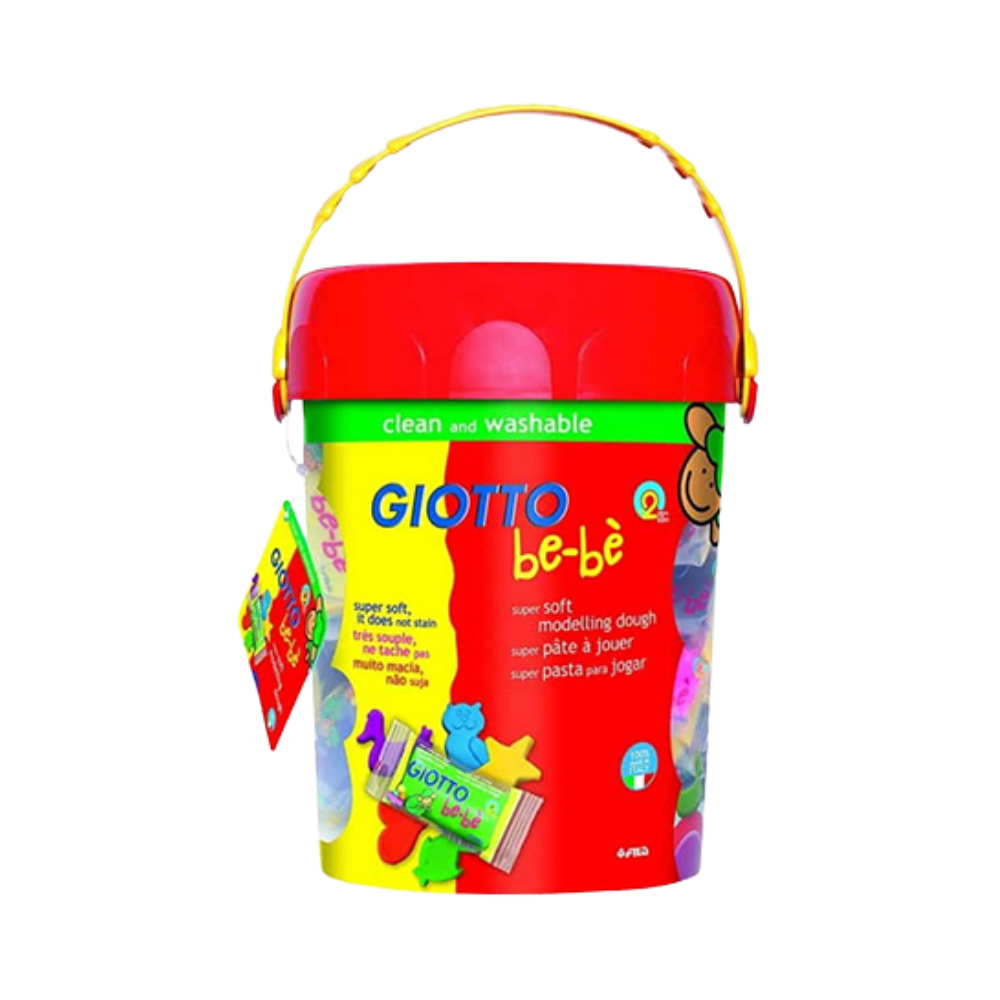 GIOTTO BE-BE CONJUNTO PASTA MODELAR 50X50G CORES SORTIDAS BALDE COM 50