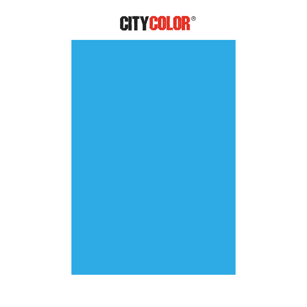 CARTOLINA CITYCOLOR 180G 50X70CM AZUL TURQUESA CITY24110
