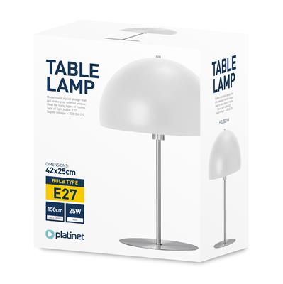 CANDEEIRO MESA LED 25W 150CM 42X25CM BRANCO MODERN DESIGN PTL2021W 45674
